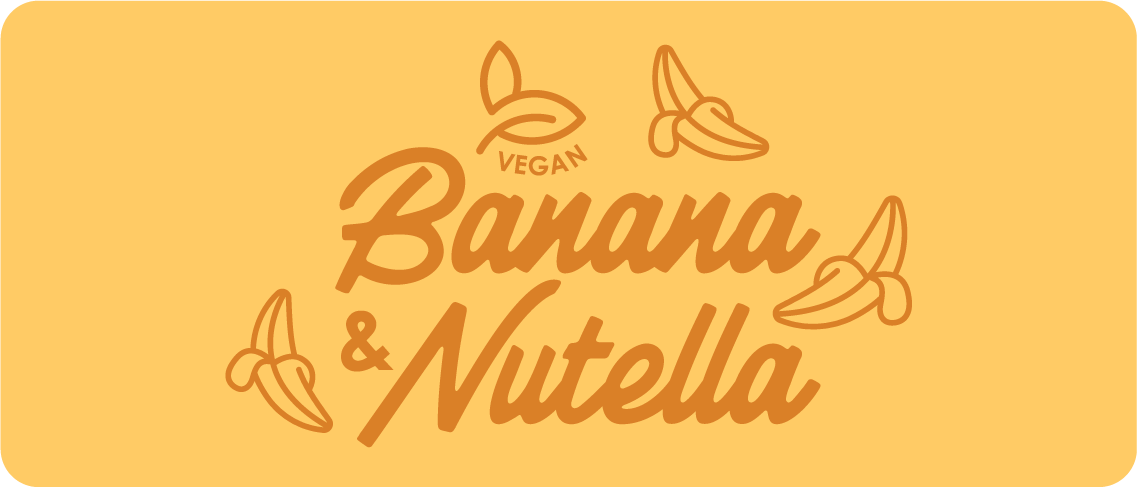 Vegan Banana Cream with Vegan Nutella